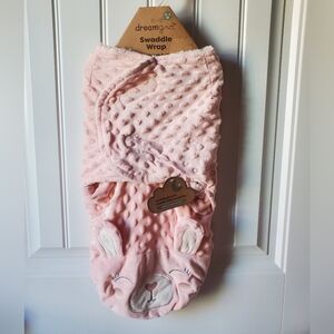 🐇 DreamGro Swaddle Up 0-3mo Pink Fuzzy Bunny Swaddle 👶💤